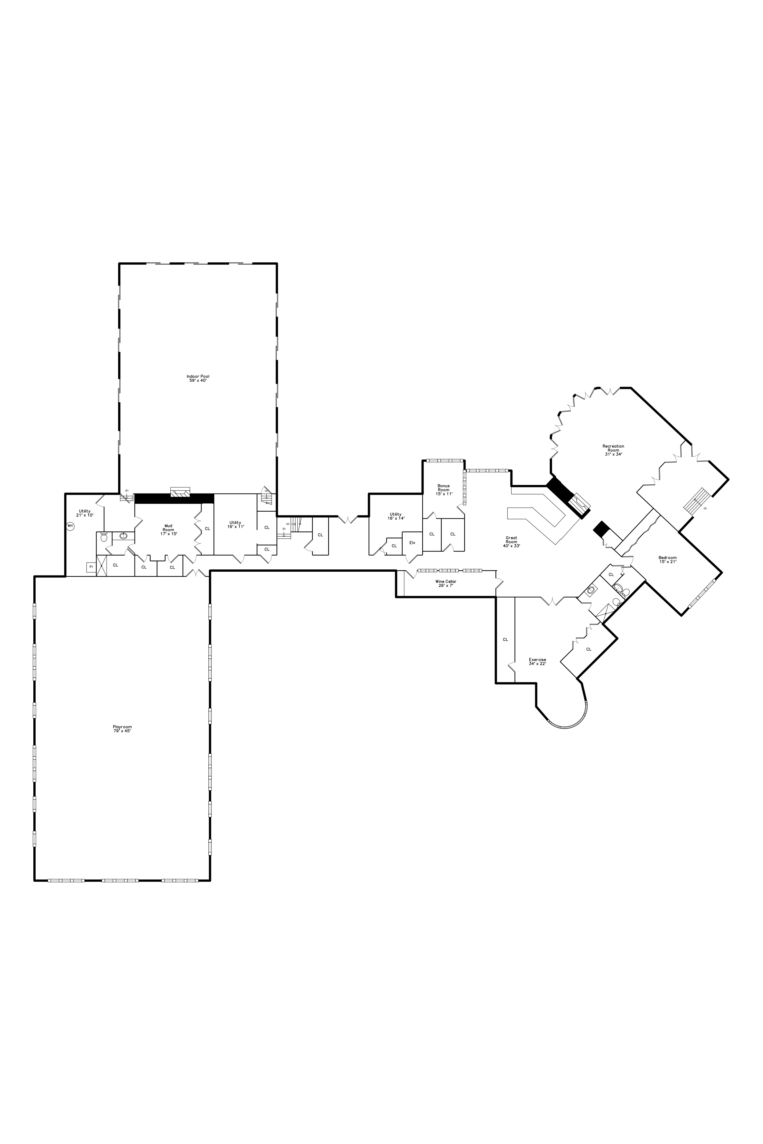 Floorplan showing layout for property